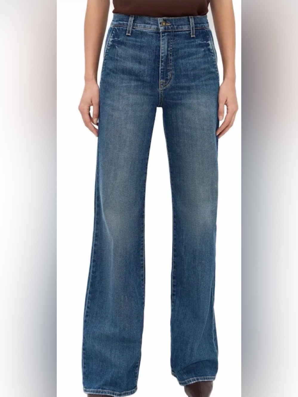 NIli Lotan Anna Women's Wide-Leg Blue Jeans - Classic High-Rise